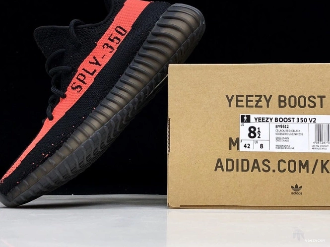 350 Adidas Boost BY9612 V2 Yeezy Core Red Black 1011
